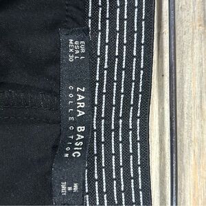 Zara black slacks , elastic back